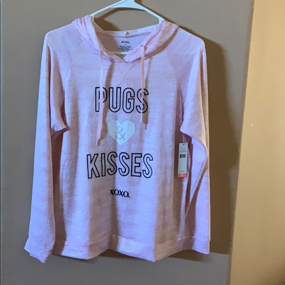 Pink with a little bit of white girl hoodie.